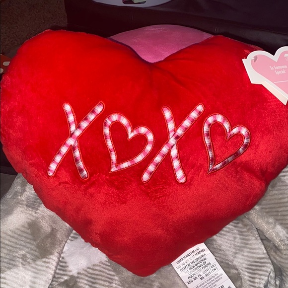 other Other - Red Heart XO Plush Pillow
